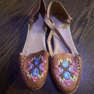 Leather sandals from mexico